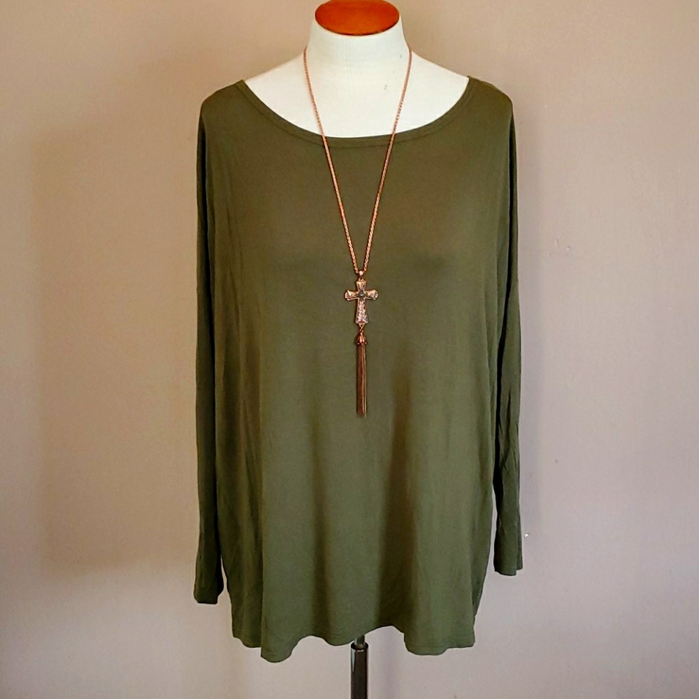 Piko 1988 army/olive Green long-sleeve size small